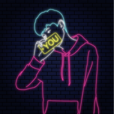 右右 - 個人照霓虹設計-1