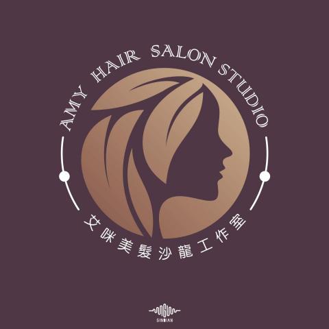 金錪廣告設計 - LOGO設計：艾咪美髮沙龍設計工作室
