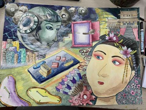 吳佩純 - 國小五年級學生美展作品