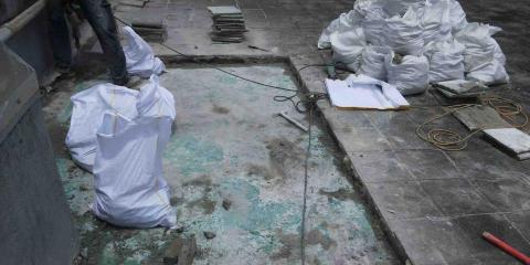 防水小偉 - 屋頂隔熱磚打除