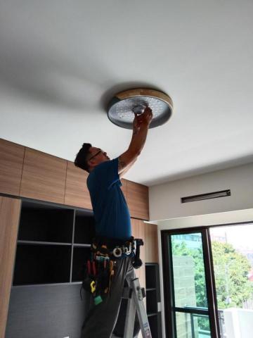 甄盈企業社 - 善化透天臥室吸頂燈安裝