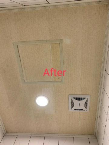 昶順清潔工程有限公司 - 浴廁塑膠天花板霉垢清除