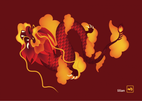 Lilian  - 平面設計/賀卡設計/卡片設計/龍年行大運/紅包設計/周邊設計