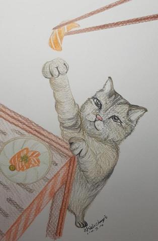 希希達 - 寫實動物手繪插圖