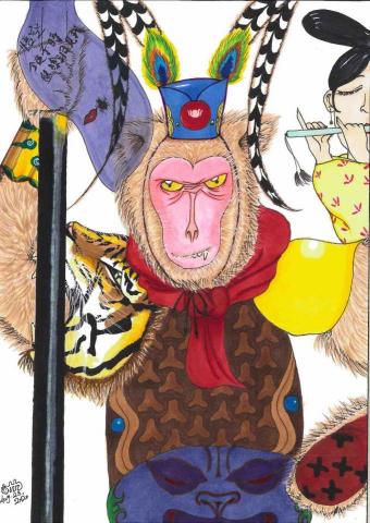 林威廷 - 2020/8 插畫觀測室 每月觀測繪活動八月主題：思念 音樂 回信