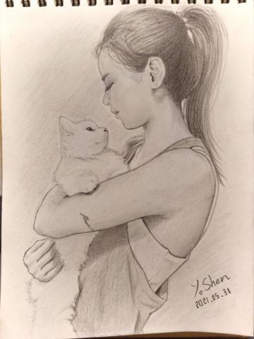 YoShen 周祐申 - 素描人像畫