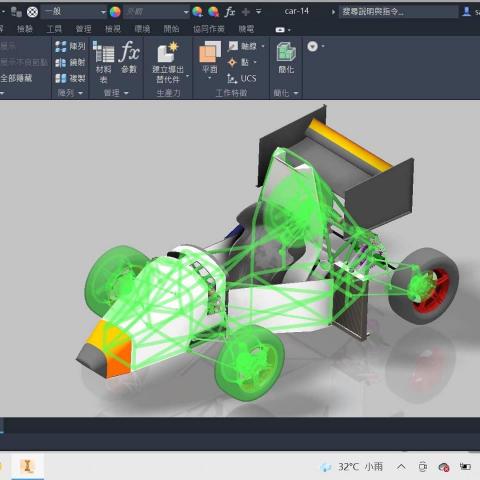 合作 工業製圖，研發機械機構 (SOHO接案) - FSAE