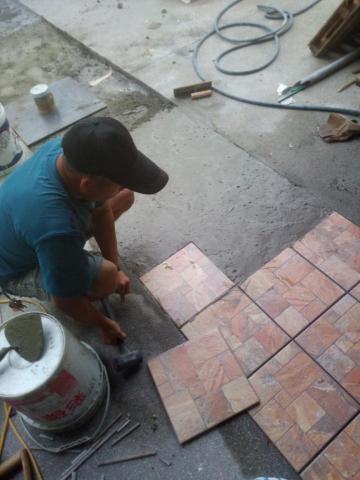 欣欣油漆工程 - 騎樓磁磚施工