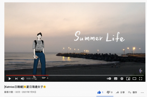 Katniss.tw - Youtube人物插畫繪製搭配影音剪輯。