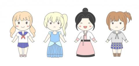 桌桌 - 可愛插圖