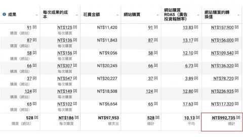 溫浩東 - 精準廣告投放帶來高收益。
九萬多的廣告費帶來近百萬的網站收益。