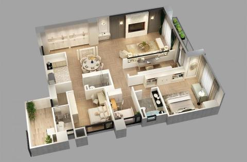 異象工作室 - 法式風格立體剖面圖