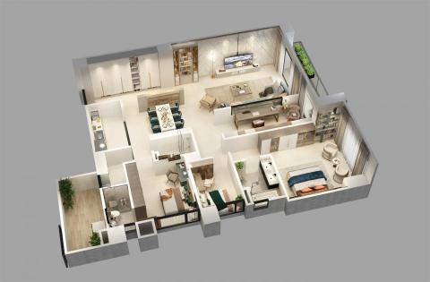 異象工作室 - 義式風格立體剖面圖