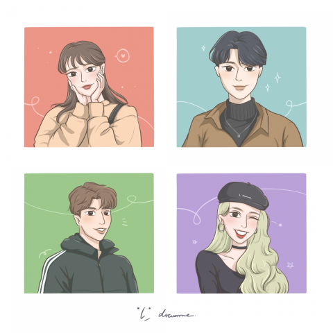 卓米畫我 - 人像插圖 卓米畫我 - 人像插圖