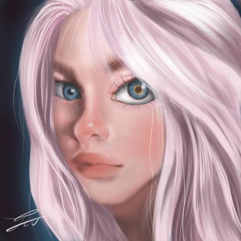 王誌郁 - procreate 寫實人像