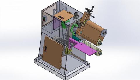 仕揚機構設計 - 自動臥式平面砂光機