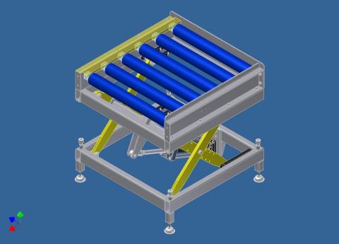 金選 - 氣壓剪刀式升降滾筒輸送機