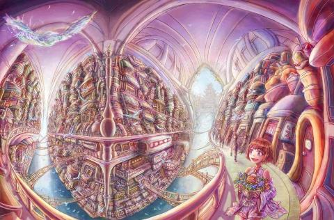 Arc弧光藝術 - 日式插畫-鳥漫步周年