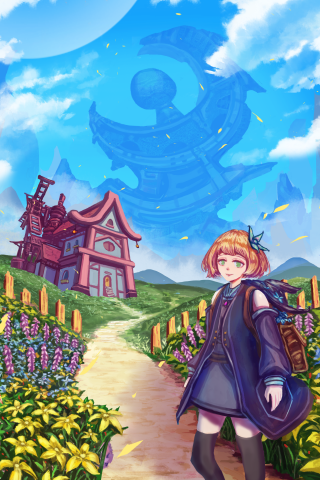 Arc弧光藝術 - 厚塗-藍溯魔女