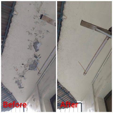 內湖油漆工作室 - 陽台壁癌處理 內湖油漆工作室 - 陽台壁癌處理