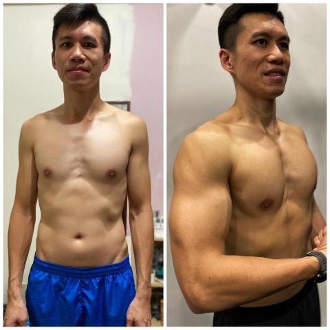 New Balance 運動教室 - 自已3個月的增肌效果 New Balance 運動教室 - 自已3個月的增肌效果