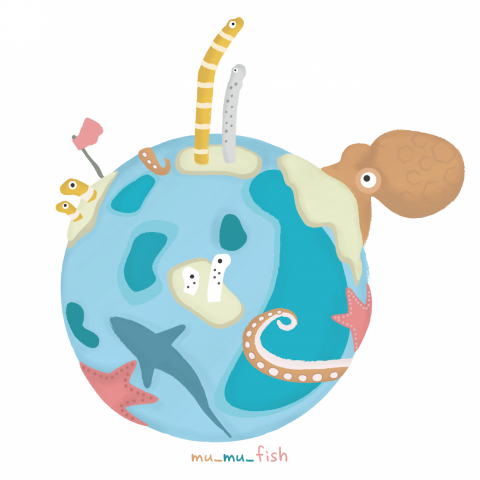 mu_mu_fish | 一畝魚工作室 - 插畫設計 | 海洋星球