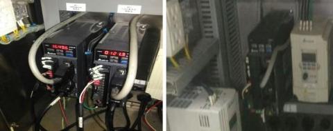 謝坤益(水電/自動控制/機台維修/鐵工/廠房或居家雜事) - 伺服控制改變頻控制
該伺服馬達控制輸送帶,無定位精度要求,且因環境高溫/高濕/馬達減速機漏油/設備清洗/..
等問題易壞,所以改變頻器控制,壞掉換一般3相感應馬達比較省
電控規劃/配線/變頻參數調整/PLC/人機程式修改
