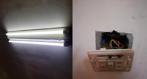 謝坤益(水電/自動控制/機台維修/鐵工/廠房或居家雜事) - 燈具/插座/開關安裝與配線
材料購買/電線管路配/配線安裝