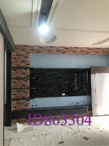 益昌室內裝潢 - 仿紅磚壁紙