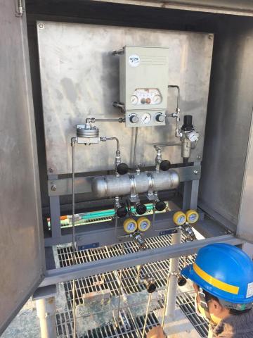 小江 - 中油南崁供氣站氣動閥管路配置