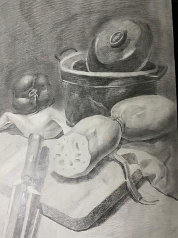 笙笙設計工作室 - 鉛筆素描靜物