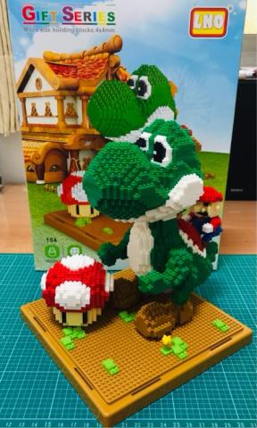 越彩珠寶、模型工作室 - 模型代工:LNO創意迷你積木-超級瑪莉耀西。完成圖 越彩珠寶、模型工作室 - 模型代工:LNO創意迷你積木-超級瑪莉耀西。完成圖