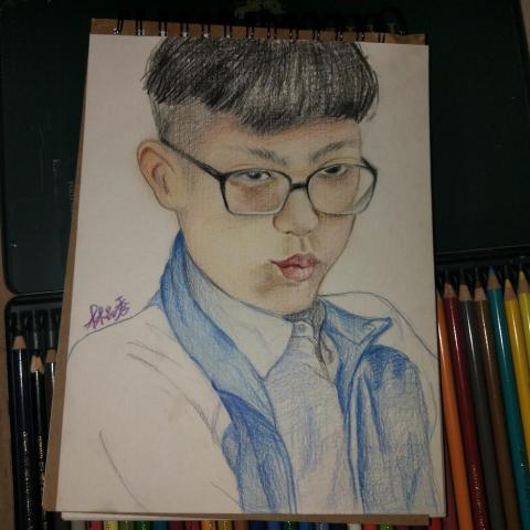 季希知 - 色鉛筆人像練習 季希知 - 色鉛筆人像練習