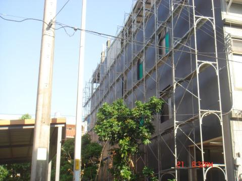 聯洺工程有限公司 - 住家外牆鷹架搭建詩作外牆防水