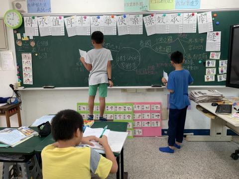 唐正因 - 四年級國語課練習心智圖