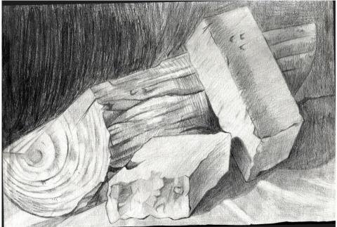 Yu ci - 本人課堂上素描作品