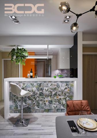 博客設計裝修中心 - 邁阿密手染磚吧檯