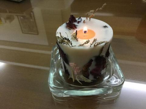 築光手作香氛蠟燭(心靈祝福) - 乾燥花香氛蠟燭