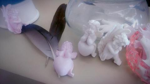 築光手作香氛蠟燭(心靈祝福) - 純善小天使擴香石