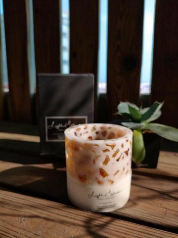 築光手作香氛蠟燭(心靈祝福) - 水晶燭台