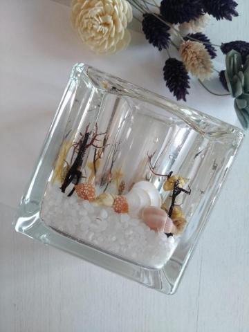 築光手作香氛蠟燭(心靈祝福) - 海洋果蠟燭台