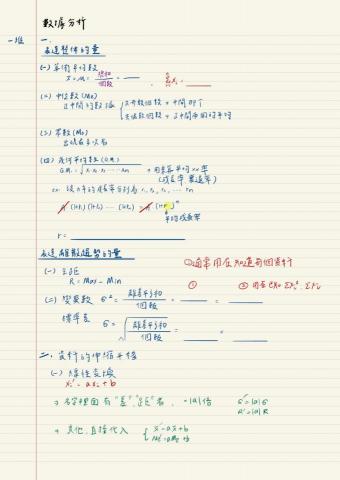 楊雅君(台大⭐專業高中/大學數學家教) - 公式統整