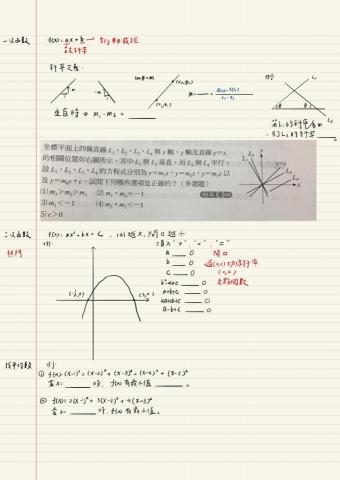 楊雅君(台大⭐專業高中/大學數學家教) - 自編講義