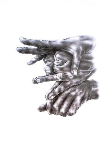 個人額外收入經營(插畫) - 鉛筆素描(掃描效果)