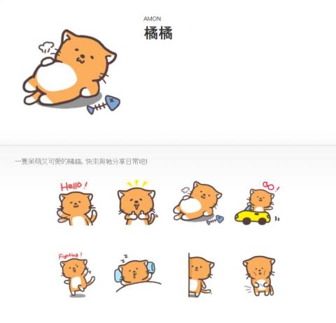 蒙姿君 - LINE靜態貼圖製作(40張)