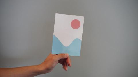 小幫手 - 明信片-富士山設計款