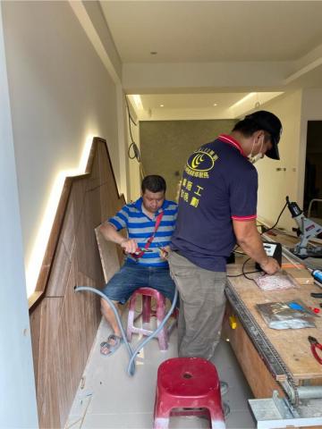 迎光LED照明-燈具安裝維修服務 - 大溪豪宅-鋁條訂製造型