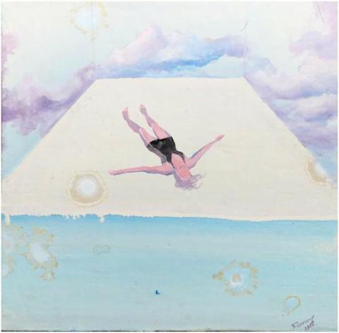 劉詩婷 - 繪畫除了使用材料，還有對媒劑有一定認識，準確的使用於作品上，能增添更多質感表現。