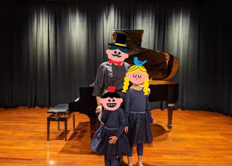 張老師 - 音樂會後開心合照