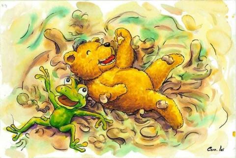 玉米平面設計工作室 - 手繪兒童繪本插畫設計2